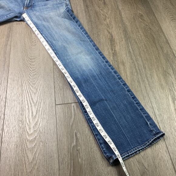 For All 7 Mankind Cotton Denim Bootcut Jeans Blue Size 30 - Picture 8 of 8